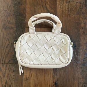 Hobo Maze Woven Leather crossbody purse